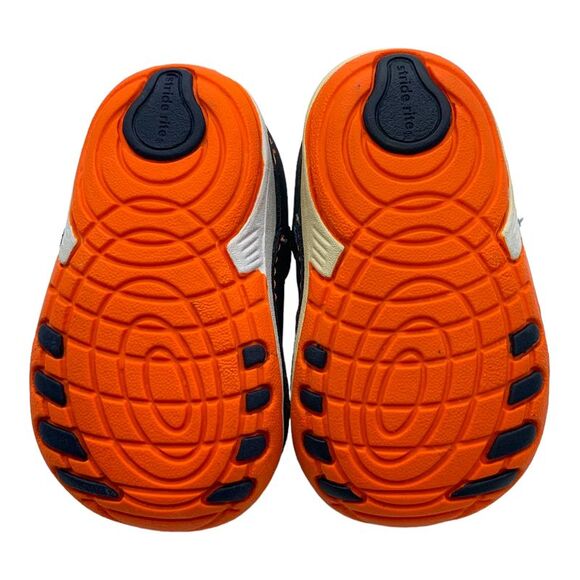 Stride Rite Soft Motion Amos Sneaker Navy/Orange US Infant/Toddler Boys 3.5 Wide - Picture 7 of 8